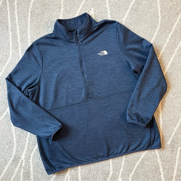 The North Face Tops - North Face Navy Blue Half Zip Pullover